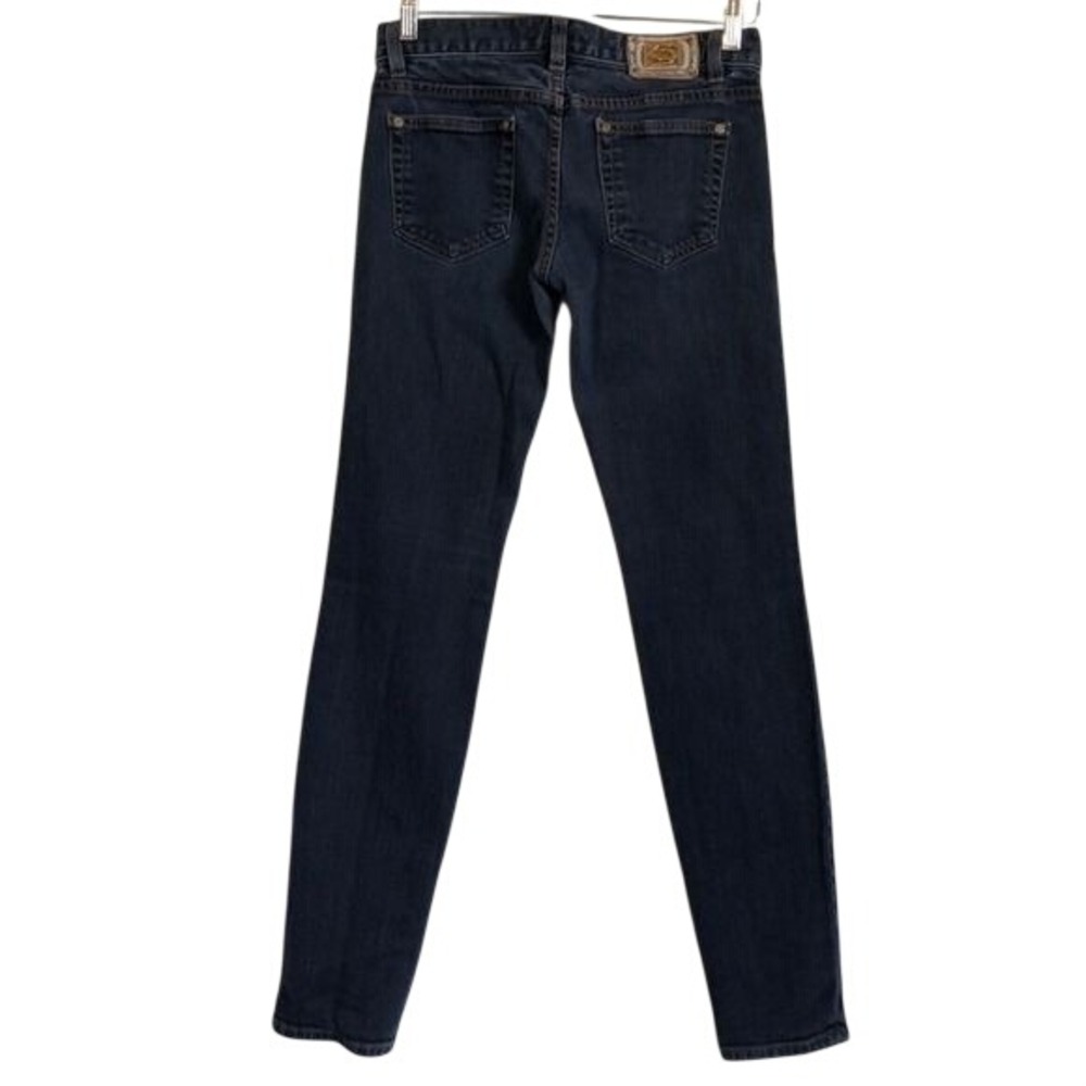 Bebe Womens Dark Wash Skinny Jeans Made in USA Size 28 Indigo Denim